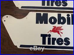 Vintage Mobil Auto Truck Tire Display Rack Sign Gas Gasoline Oil With Pegasus