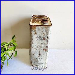 Vintage Mobil Oil Automobile Advertising Tin Can Decorative Collectible Old T484