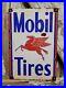 Vintage-Mobil-Tires-Porcelain-Sign-Auto-Parts-Garage-Gas-Motor-Oil-Pegasus-Sales-01-rwa