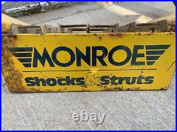 Vintage Monroe Shocks Struts Sign Auto Parts Dealer Counter Catalog Holder