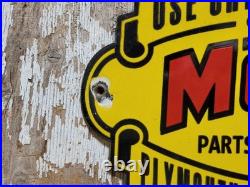 Vintage Mopar Porcelain Sign Old Car Auto Dealer Dodge Chrysler Desoto Plymouth