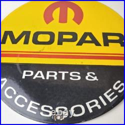 Vintage Mopar Sign Parts & Accessories Racing Auto Gas Porcelain Sign