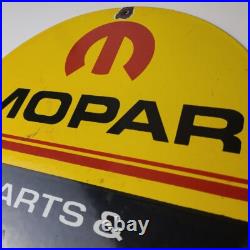 Vintage Mopar Sign Parts & Accessories Racing Auto Gas Porcelain Sign