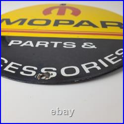 Vintage Mopar Sign Parts & Accessories Racing Auto Gas Porcelain Sign
