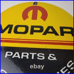 Vintage Mopar Sign Parts & Accessories Racing Auto Gas Porcelain Sign