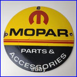 Vintage Mopar Sign Parts & Accessories Racing Auto Gas Porcelain Sign Vintage Mopar Sign Parts & Accessories Racing Auto Gas Porcelain Sign