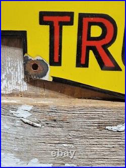 Vintage Morris Trucks Porcelain Sign Old British Automobile Display Petroliana