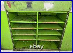 Vintage NAPA Martin Senour Abrasives Advertising Garage Car Shop Metal Cabinet