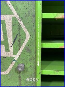 Vintage NAPA Martin Senour Abrasives Advertising Garage Car Shop Metal Cabinet
