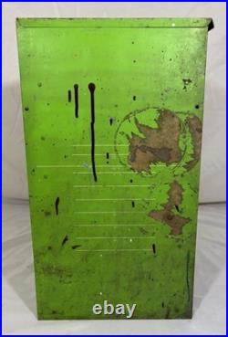 Vintage NAPA Martin Senour Abrasives Advertising Garage Car Shop Metal Cabinet