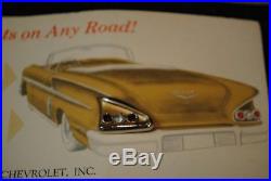 Vintage NOS 1958 Chevrolet Impala Cufflink Set Dealer Advertising