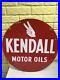 Vintage-NOS-Kendall-Oil-Sign-Round-24-Red-Car-Repair-Shop-Advertising-Gas-Oil-01-vpga