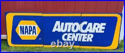 Vintage Napa Auto Care Center 8 foot Metal Sign Free Shipping