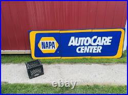 Vintage Napa Auto Care Center 8 foot Metal Sign Free Shipping