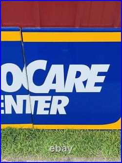 Vintage Napa Auto Care Center 8 foot Metal Sign Free Shipping