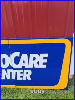 Vintage Napa Auto Care Center 8 foot Metal Sign Free Shipping