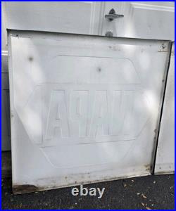 Vintage Napa Auto Care Center Aluminum Sign, 3 Pieces, Total Length 8.5 Feet