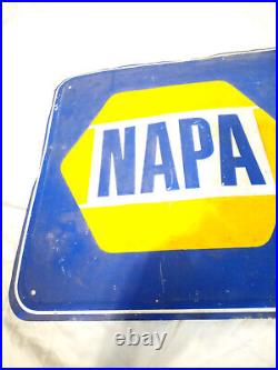 Vintage Napa Auto Parts Metal Advertisement Sign- 35 1/2 X 15 1/2