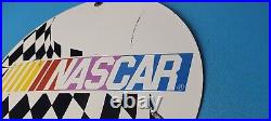 Vintage Nascar International Porcelain Auto Race Service Station Gas Pump Sign