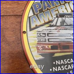 Vintage Nascar Porcelain Auto Parts America Racing Motor Gasoline Metal Sign
