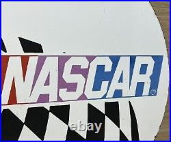 Vintage Nascar Porcelain Raceway Gas Station Motor Oil Stock Car Auto Racing