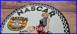 Vintage Nascar Stock Car Porcelain Automobile Racing Spark Plug Service Sign