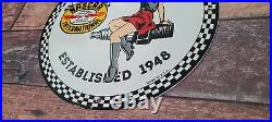 Vintage Nascar Stock Car Porcelain Automobile Racing Spark Plug Service Sign