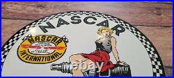 Vintage Nascar Stock Car Porcelain Automobile Racing Spark Plug Service Sign