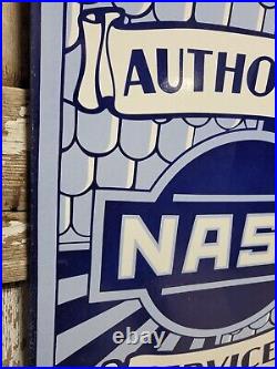 Vintage Nash Porcelain Sign 42 Lafayette Automobile Dealer Service Car Sales