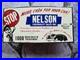 Vintage-Nelson-Chevrolet-Dealer-Sales-Porcelain-Sign-Car-Gas-Truck-Oil-10-5-01-rqna
