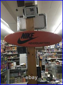 Vintage Nike Wooden Display Sign Late 1970s Hard To Find BLM Great For Autos