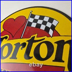 Vintage Norton Motorcycles Sign Porcelain Automobiles Mechanic Gas Pump Sign