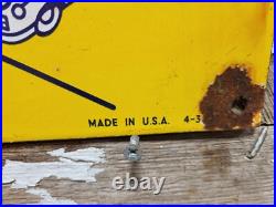 Vintage Ok Used Cars Porcelain Sign 30 Chevrolet Dealership Chevy Truck Auto