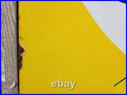 Vintage Ok Used Cars Porcelain Sign 30 Chevrolet Dealership Chevy Truck Auto