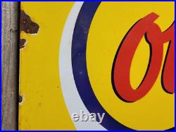Vintage Ok Used Cars Porcelain Sign 30 Chevrolet Dealership Chevy Truck Auto