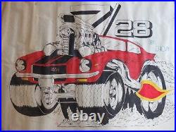 Vintage One-Of-A-Kind Muscle Chevy Z-28 CAMARO Big Block Car Hand Drawing Poster