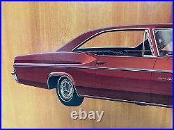 Vintage Original 1966 Chevrolet Impala Super Sport SS Dealer Sign Promo 32x18