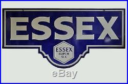Vintage Original 2 SIDED Hudson Essex Porcelain Sign 48X24