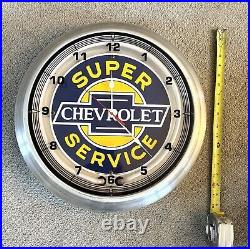 Vintage Original Ande Rooney Inc. Chevrolet Car Dealer Clock