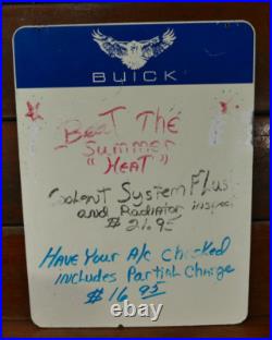 Vintage Original BUICK Automobile Dealership Double Sided Masonite Sign 32