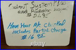 Vintage Original BUICK Automobile Dealership Double Sided Masonite Sign 32