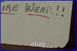 Vintage Original BUICK Automobile Dealership Double Sided Masonite Sign 32