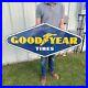 Vintage-Original-Blue-GOODYEAR-TIRES-Tin-Embossed-Sign-48-Diamond-Gas-Auto-01-fmtk