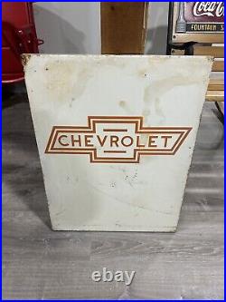 Vintage Original Chevrolet Dealership Display Sign