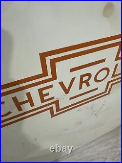 Vintage Original Chevrolet Dealership Display Sign