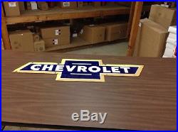 Vintage Original Chevrolet Porcelain Sign display