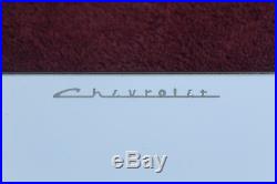 Vintage Original Chevrolet Vanity Visor Mirror Accessory GM Script Comb Pocket