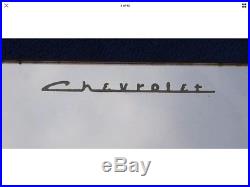 Vintage Original Chevy Script Visor Vanity Mirror Comb Pocket Accessory Impala