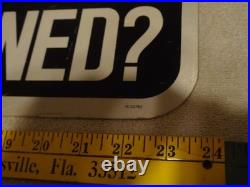 Vintage Original Chicago Illinois Seat Belt Are They Fastened 24 Metal Car Sign