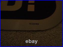 Vintage Original Chicago Illinois Seat Belt Are They Fastened 24 Metal Car Sign